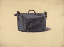 Wooden Work Box, c. 1937. Creator: Max Soltmann