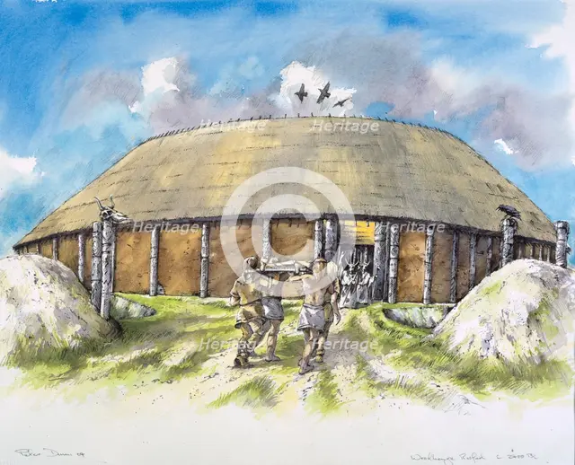 Woodhenge, c25th century BC, (c1990-2010). Artist: Mike Seaforth.