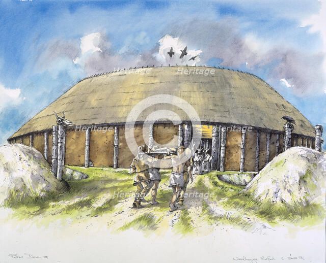 Woodhenge, c25th century BC, (c1990-2010). Artist: Mike Seaforth.