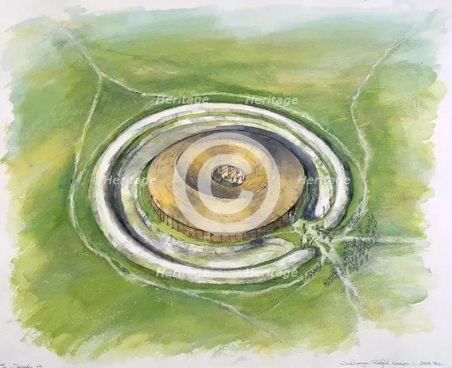 Woodhenge, c25th century BC, (c1990-2010). Artist: Mike Seaforth.