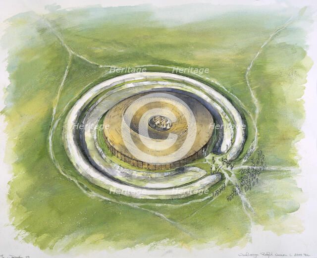 Woodhenge, c25th century BC, (c1990-2010). Artist: Mike Seaforth.