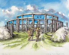 Woodhenge, c25th century BC, (c1990-2010). Artist: Mike Seaforth