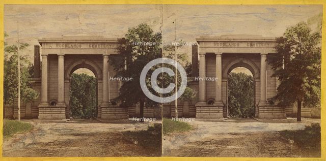 Woodland Cemetery, Philad'a., 1868-1876. Creator: James Cremer.