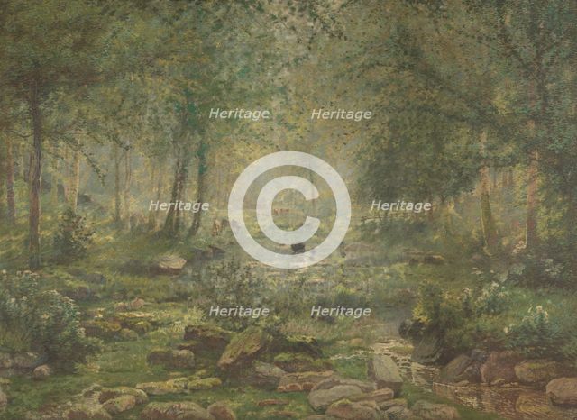 Woodland near Bertogne, late 19th-early 20th century. Creator: Adriaan Joseph Heymans.
