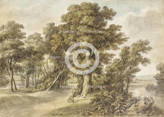 Woodland Scene, 1839. Creator: John Wilhelm Nahl.