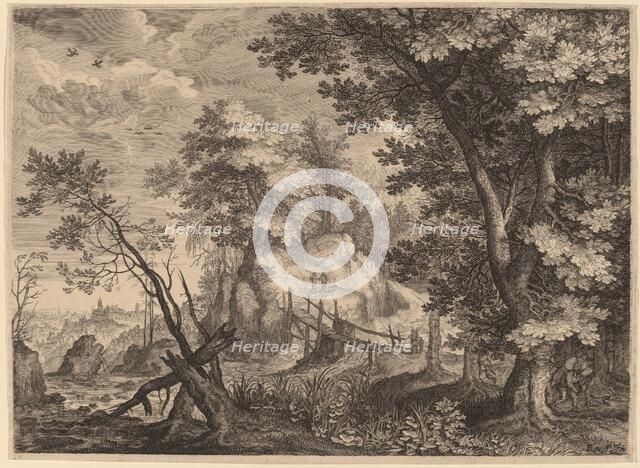 Woodland Scene, probably c. 1609. Creator: Aegidius Sadeler II.