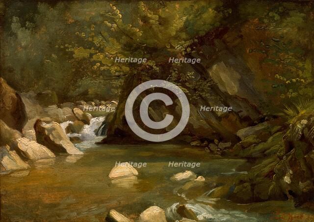 Woodland Stream, c. 1840. Creator: Paul Huet.
