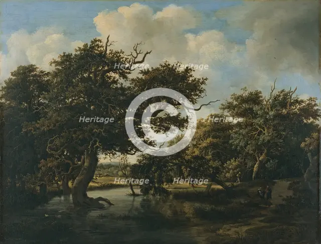 Woodland Pond, 1660. Creator: Meindert Hobbema.