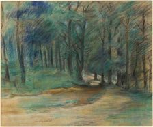 Woodland Path, 1890s. Creator: Lovis Corinth