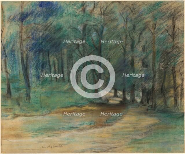 Woodland Path, 1890s. Creator: Lovis Corinth.