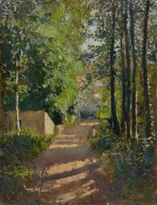 Woodland path, Normandy, c1882. Creator: Gustave Caillebotte