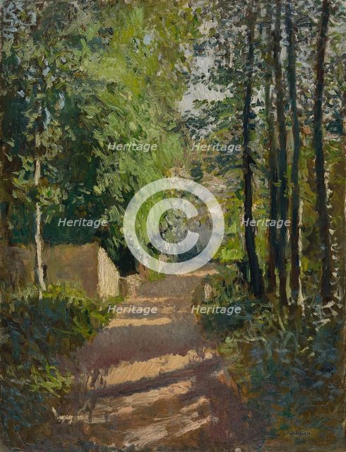 Woodland path, Normandy, c1882. Creator: Gustave Caillebotte.