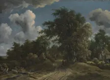 Woodland Road, ca. 1670. Creator: Meindert Hobbema