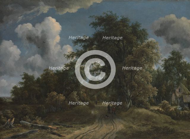 Woodland Road, ca. 1670. Creator: Meindert Hobbema.