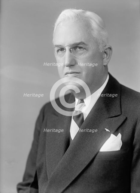 Woodrum, Clifford, Honorable - Portrait, 1945. Creator: Harris & Ewing.