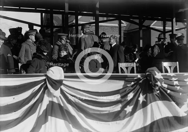 Woodrow Wilson, Fort Myer Officers' Training School, 1917. Creator: Harris & Ewing.