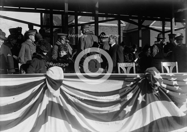 Woodrow Wilson, Fort Myer Officers' Training School, 1917. Creator: Harris & Ewing.