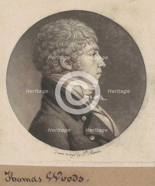 Woods, 1803. Creator: Charles Balthazar Julien Févret de Saint-Mémin.