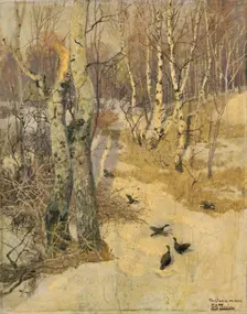 Woods Covered with Snow 19th century. Artist: Frits Thaulow