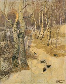 Woods Covered with Snow 19th century. Artist: Frits Thaulow
