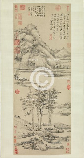 Woods and Valleys of Mount Yu, dated 1372. Creator: Ni Zan.