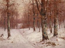 Woods in Winter, 1903. Creator: John Elwood Bundy