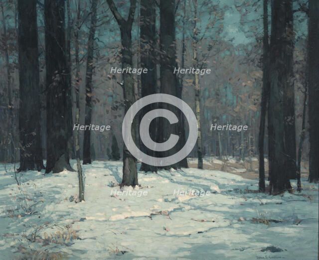 Woods in Winter, ca. 1912. Creator: John F. Carlson.