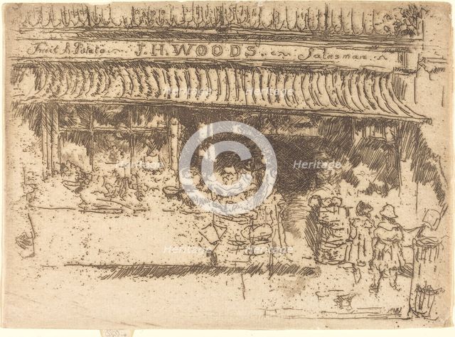 Woods's Fruit Shop, c. 1886/1888. Creator: James Abbott McNeill Whistler.