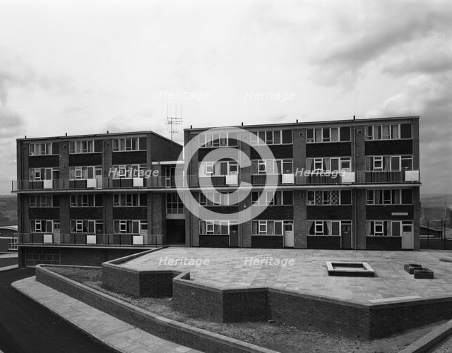 Woodside Maisonettes, Sheffield 13th August 1962. Creator: Michael Walters.