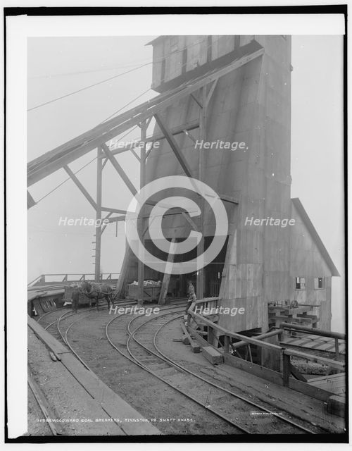 Woodward coal breakers, Kingston, Pa., shaft house, between 1890 and 1901. Creator: Unknown.