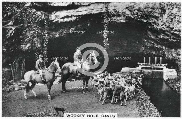 Wookey Hole caves, 1936. Artist: Unknown