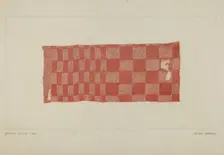 Wool Tablecloth, c. 1938. Creator: Frank Maurer