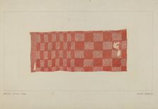 Wool Tablecloth, c. 1938. Creator: Frank Maurer