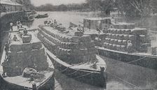 Wool Barges on the Murray River 1923. Creator: Unknown