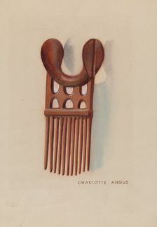 Wool Comb, c. 1937. Creator: Charlotte Angus