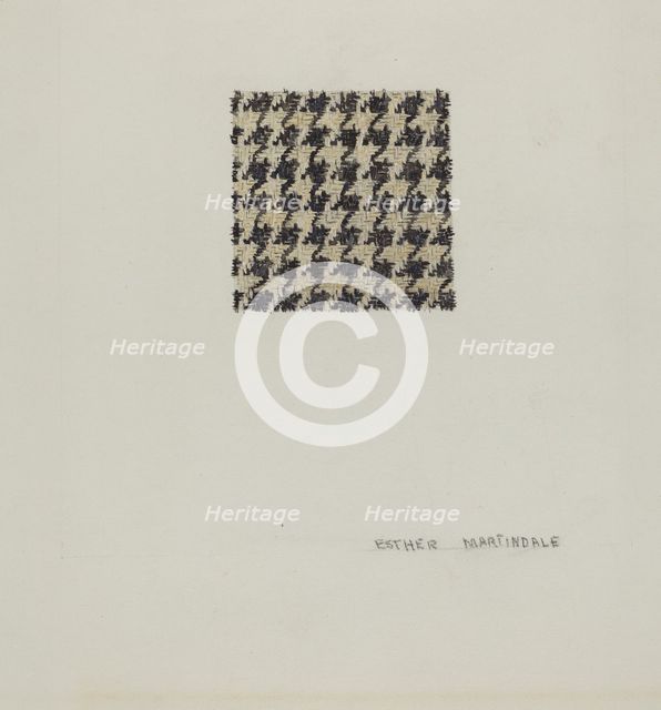 Wool Cloth, 1935/1942. Creator: Esther Martindale.
