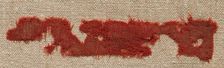 Wool Fragment, 3rd century. Creator: Unknown