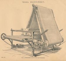 Wool Machinery: Ferrabee & Co.'s Wool Lap Machine, c1880