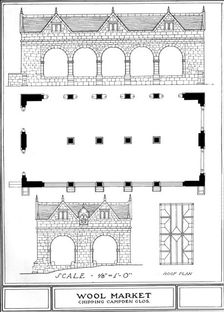 Wool Market, Chipping Campden Gloucestershire, 1924