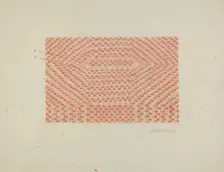 Woolen Coverlet, c. 1941. Creator: Edward D. Williams