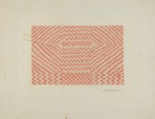 Woolen Coverlet, c. 1941. Creator: Edward D. Williams