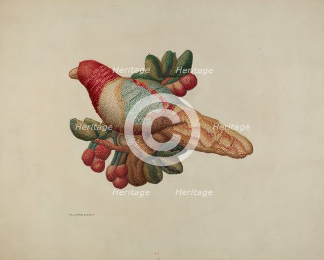 Woolen Parrot, 1940. Creator: Wellington Blewett.