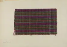 Woolen Textile, 1940. Creator: Archie Thompson