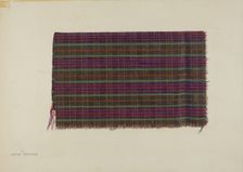 Woolen Textile, 1940. Creator: Archie Thompson