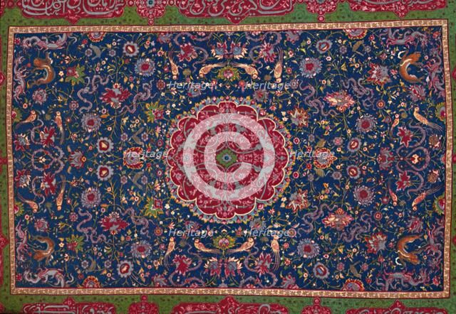 'Woollen Carpet, Enriched with Gold and Silver Thread. Persian; Late 16th Century', 1903. Artist: Unknown.