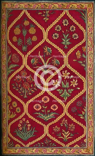 'Woollen Carpet. Indian (Royal Factory of Lahore); 17th Century', 1903. Artist: Unknown.