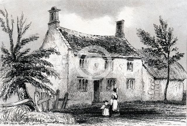 Woolsthorpe Manor, near Grantham, Lincolnshire, birthplace of Sir Isaac Newton, 1840. Creator: Unknown.