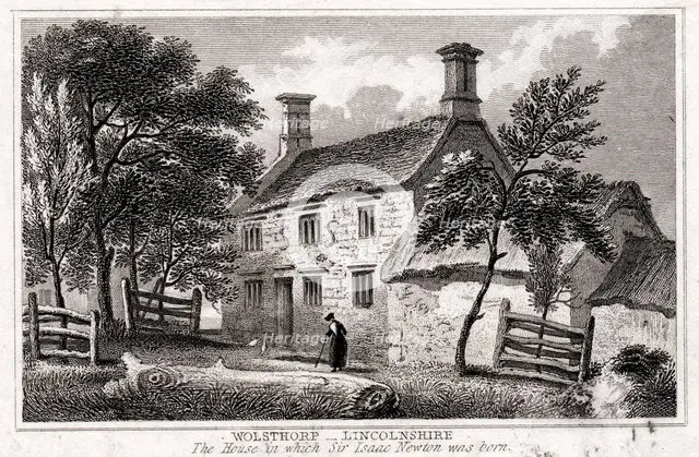 Woolsthorpe Manor, near Grantham, Lincolnshire, birthplace of Sir Isaac Newton, early 19th century. Creator: Unknown.
