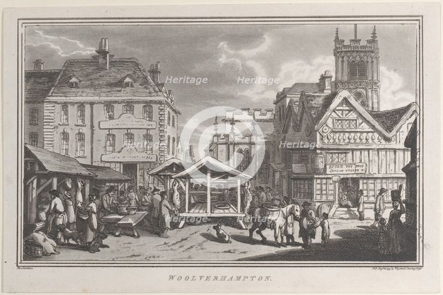 Woolverhampton, from "Remarks on a Tour to North and South Wales, in the year 1797, August 26, 1799. Creator: John Hill.