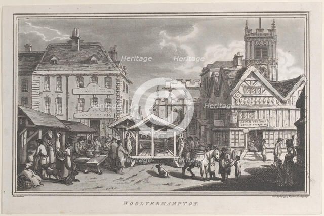 Woolverhampton, from "Remarks on a Tour to North and South Wales, in the year 1797, August 26, 1799. Creator: John Hill.